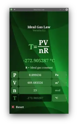 Ideal Gas Law android App screenshot 0