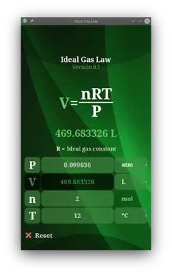 Ideal Gas Law android App screenshot 1